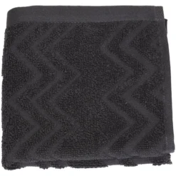 Zig Zag ensfarget håndkle 50x90